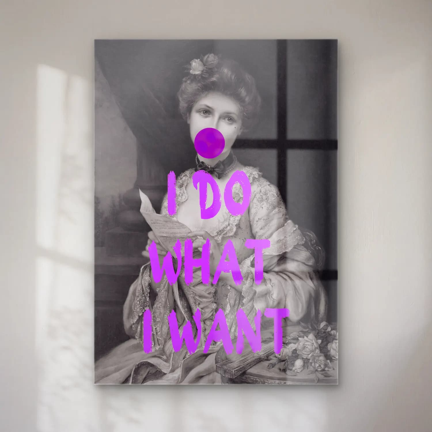 Pop Art Kadın Portresi No. 2 cam tablo — Pop Art Kadın Portresi No. 2 — pop art kadın portresi