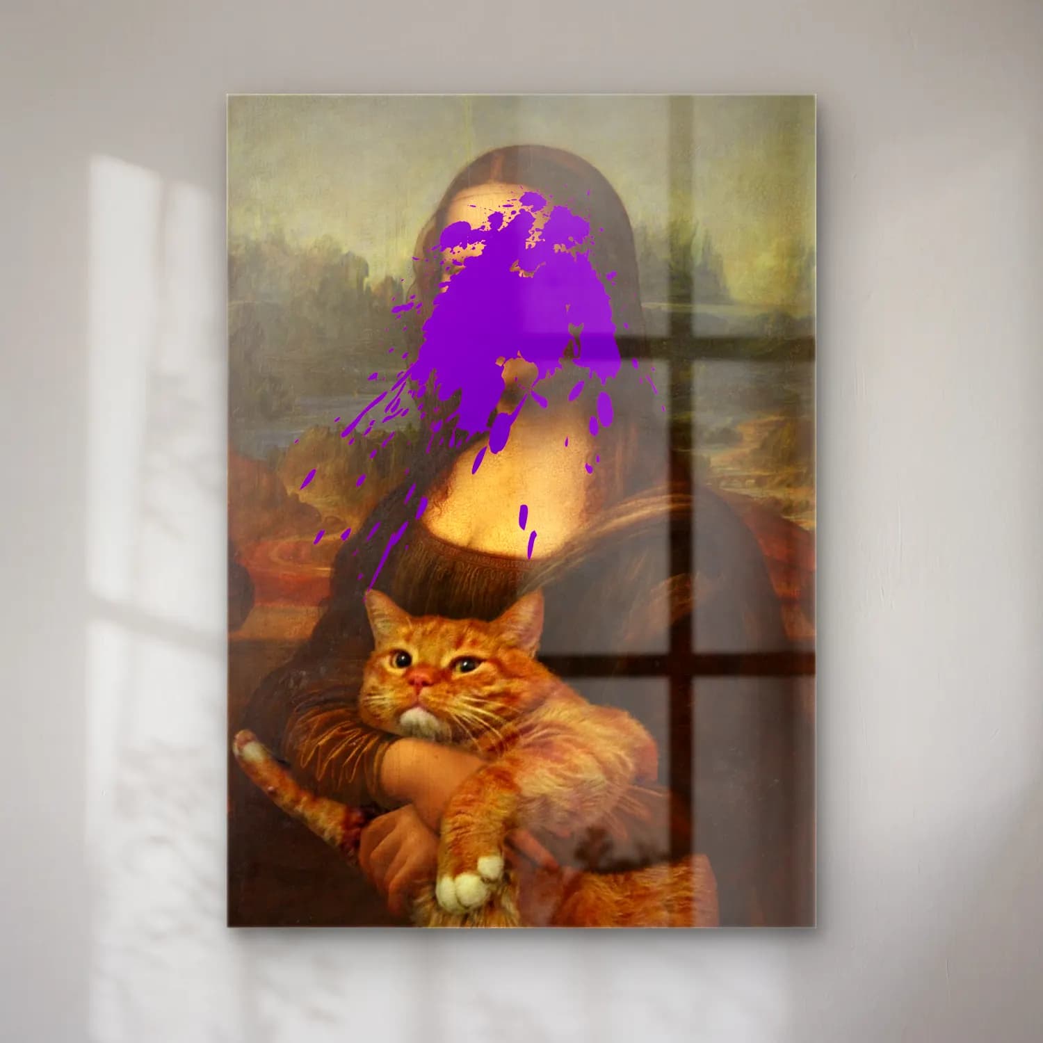 Empresyonist Kedi No. 2 cam tablo — Empresyonist Kedi No. 2 — empresyonist kedi