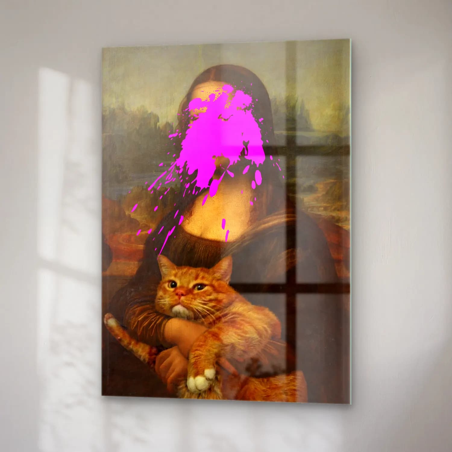 Empresyonist Kedi No. 2 cam tablo — sağ açıdan görünüm