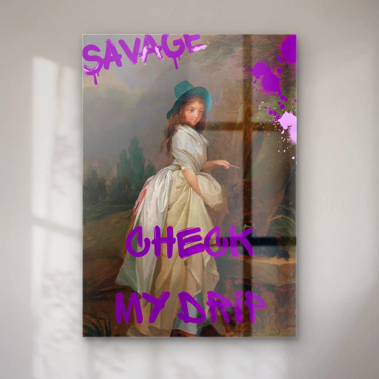Pastel Dama Deseni No. 2 cam tablo — Pastel Dama Deseni No. 2 — pastel dama deseni