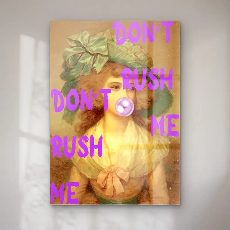 Pastel Yazılı Tasarım No. 8 cam tablo — Pastel Yazılı Tasarım No. 8 — pastel yazılı tasarım