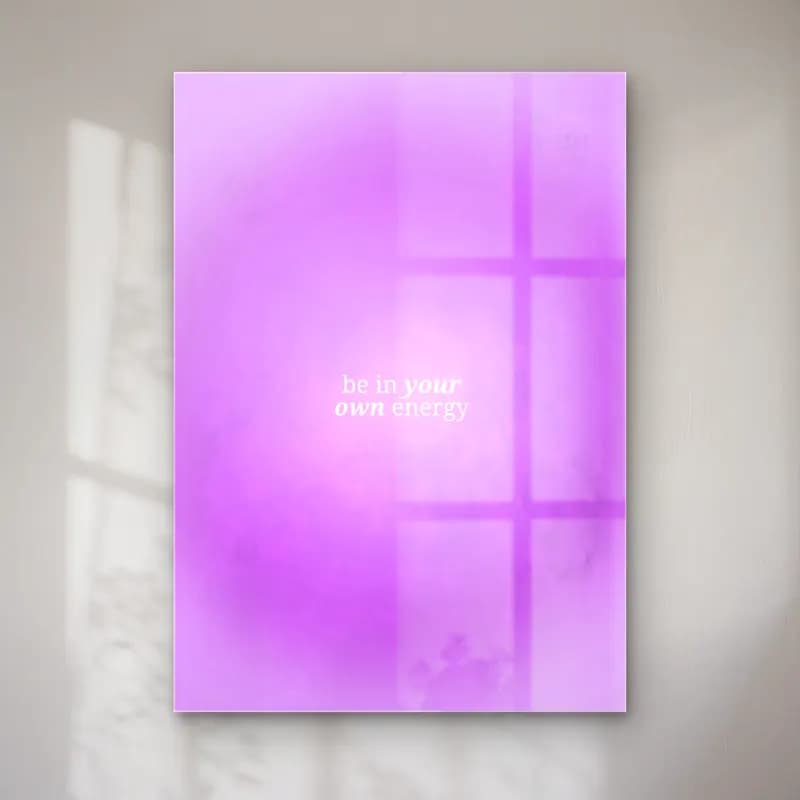 Pastel Söz Posteri No. 8 cam tablo — Pastel Söz Posteri No. 8 — pastel söz posteri