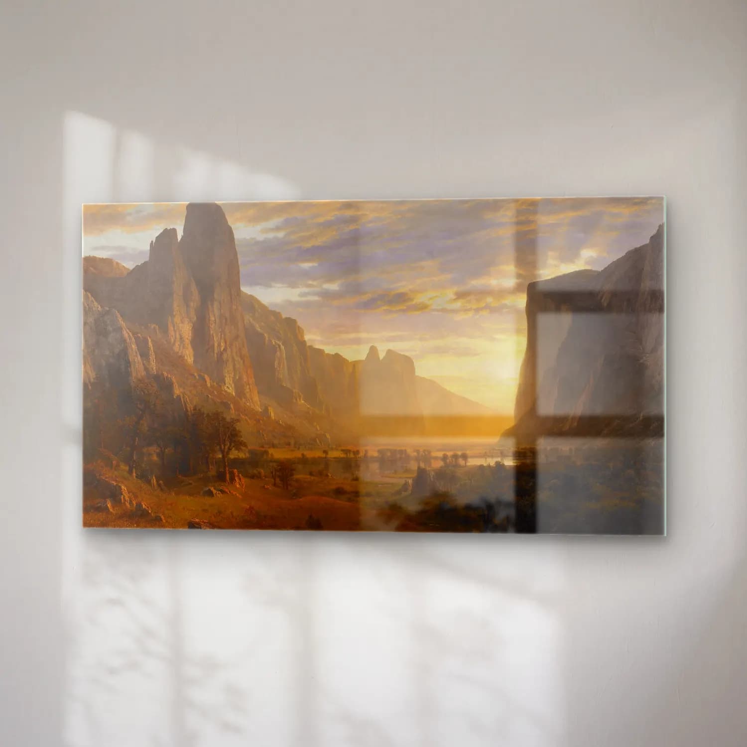 Albert Bierstadt – Looking Down Yosemite Valley, California cam tablo — sağ açıdan görünüm