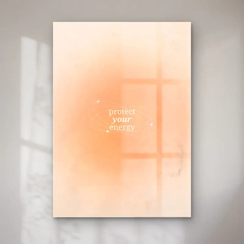Pastel Söz Posteri No. 13 cam tablo — Pastel Söz Posteri No. 13 — pastel söz posteri