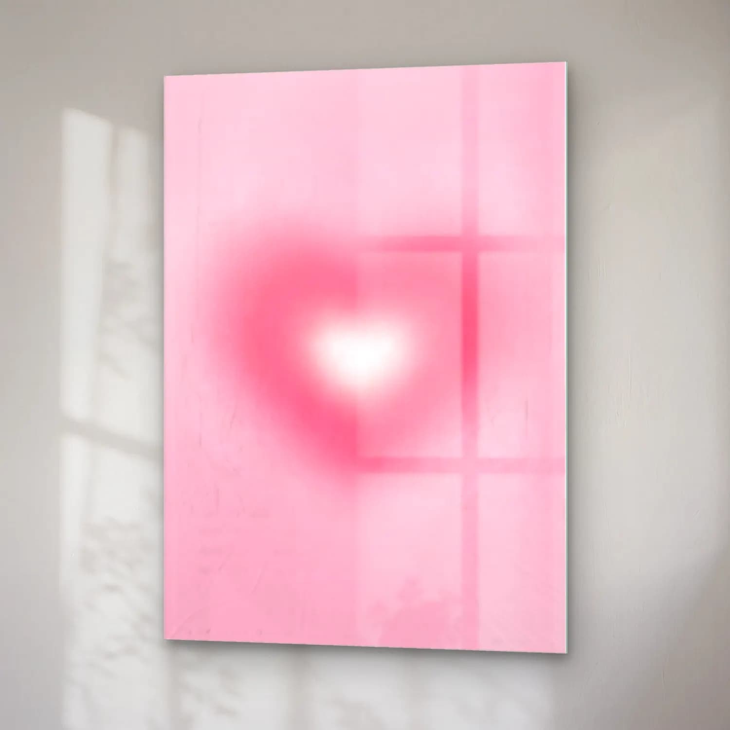 Pastel Dama Deseni No. 3 cam tablo — sağ açıdan görünüm