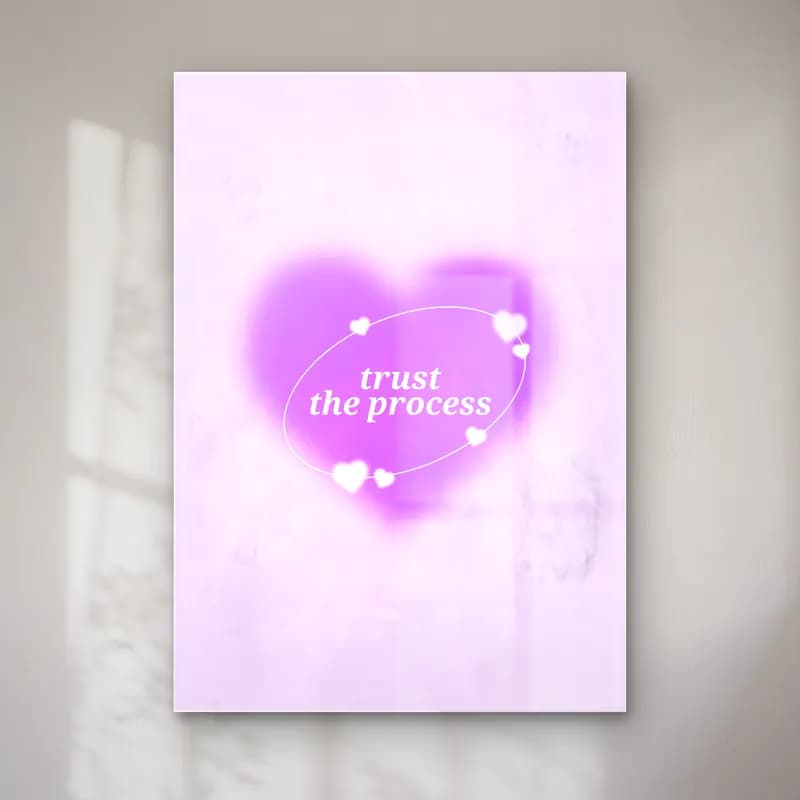 Pastel Söz Posteri No. 15 cam tablo — Pastel Söz Posteri No. 15 — pastel söz posteri