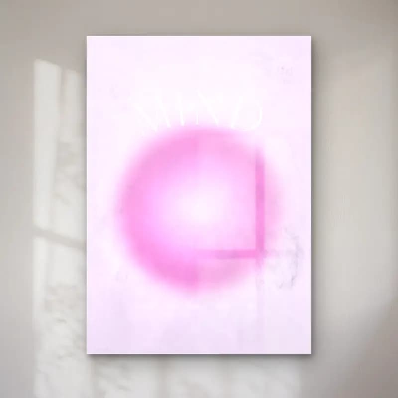 Pastel Yazılı Tasarım No. 14 cam tablo — Pastel Yazılı Tasarım No. 14 — pastel yazılı tasarım