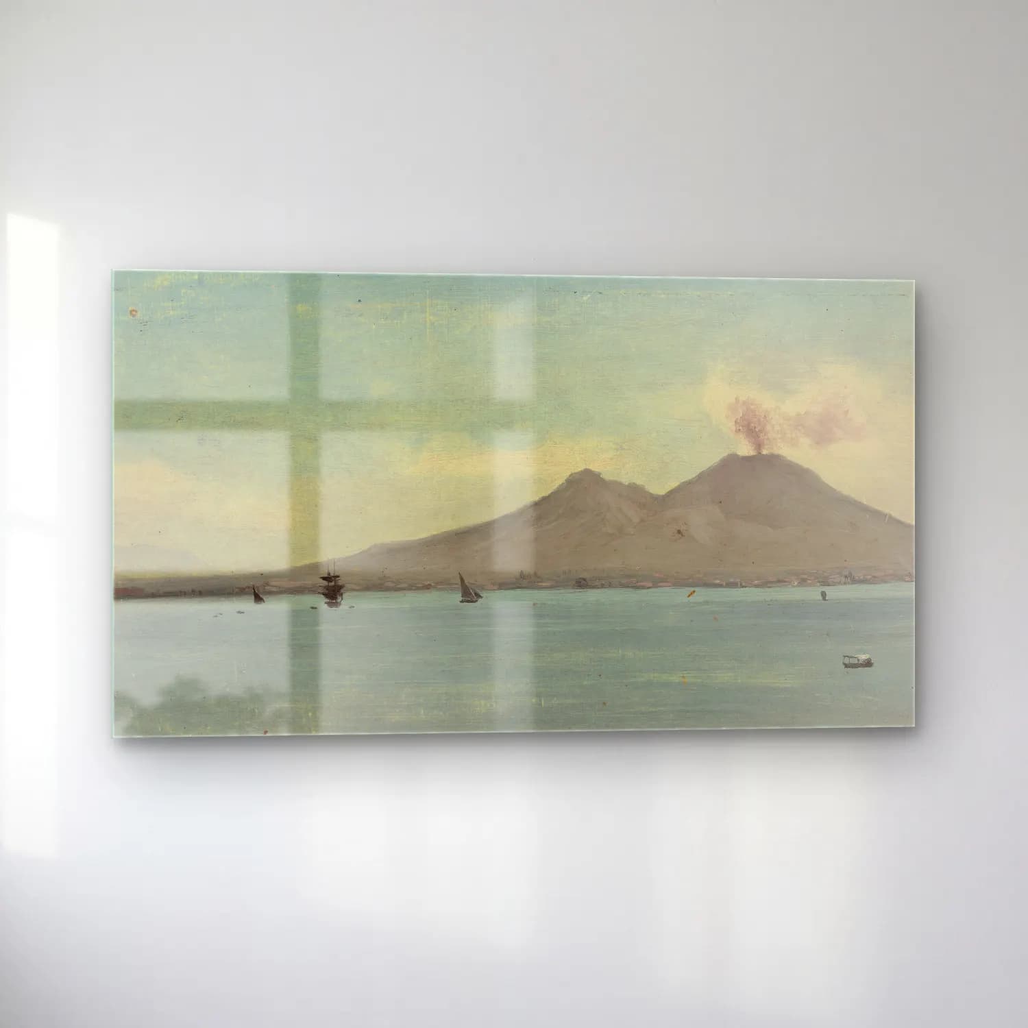 Albert Bierstadt – Vesuvius cam tablo — sol açıdan görünüm