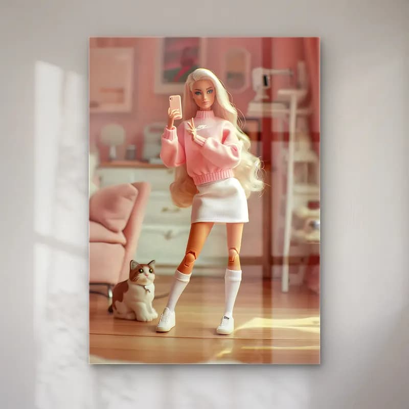 Pastel Moda İllüstrasyonu No. 3 cam tablo — Pastel Moda İllüstrasyonu No. 3 — pastel moda i̇llüstrasyonu