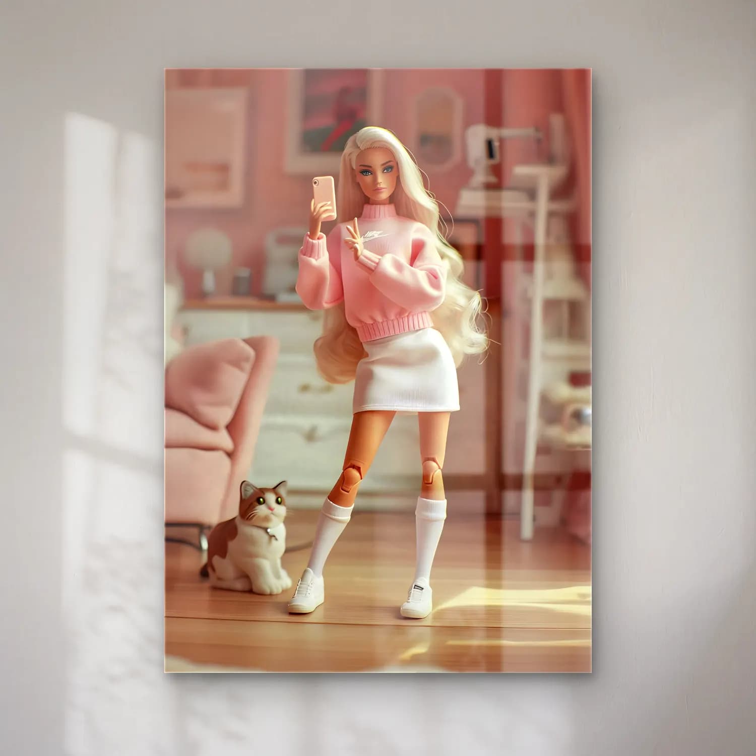 Pastel Moda İllüstrasyonu No. 3 cam tablo — Pastel Moda İllüstrasyonu No. 3 — pastel moda i̇llüstrasyonu