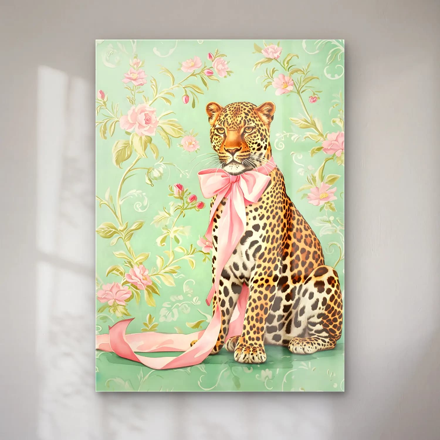 Pastel Leopar No. 9 cam tablo — Pastel Leopar No. 9 — pastel leopar