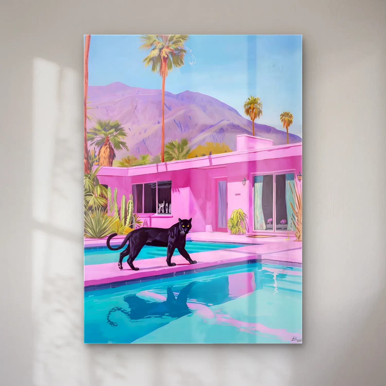 Pastel Leopar No. 16 cam tablo — Pastel Leopar No. 16 — pastel leopar