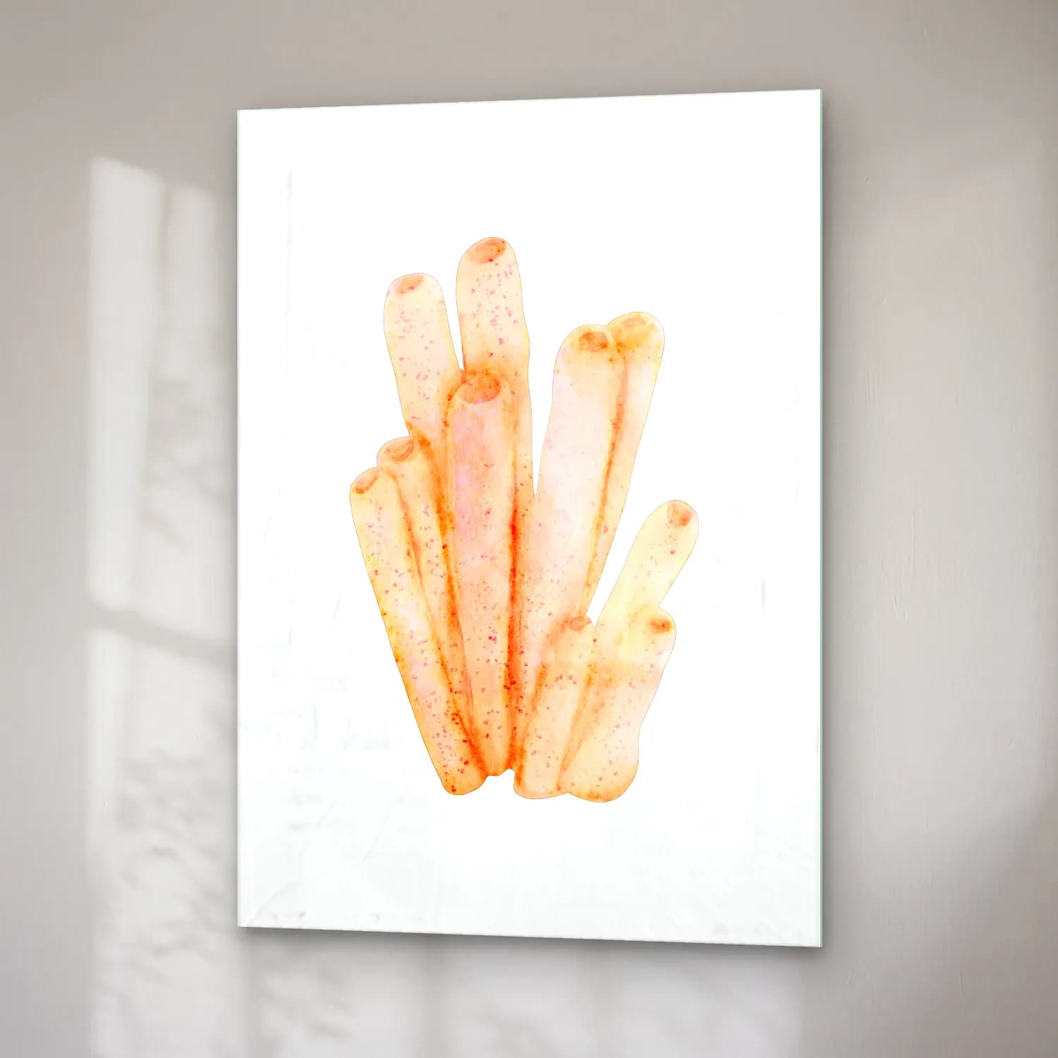 Pastel Makarna No. 4 cam tablo — sağ açıdan görünüm