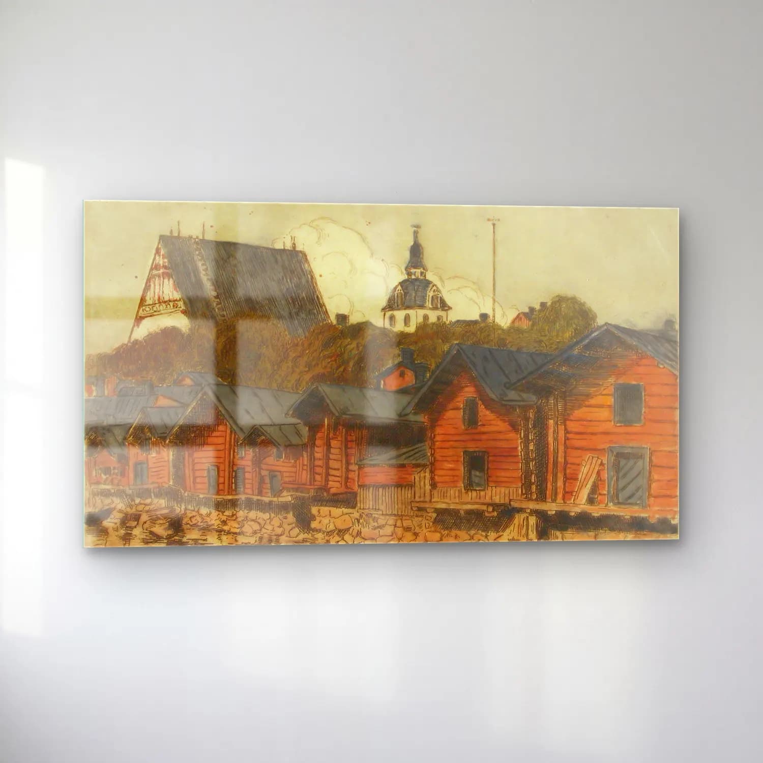 Alfred William Finch – Porvoon ranta-aittoja cam tablo — sol açıdan görünüm