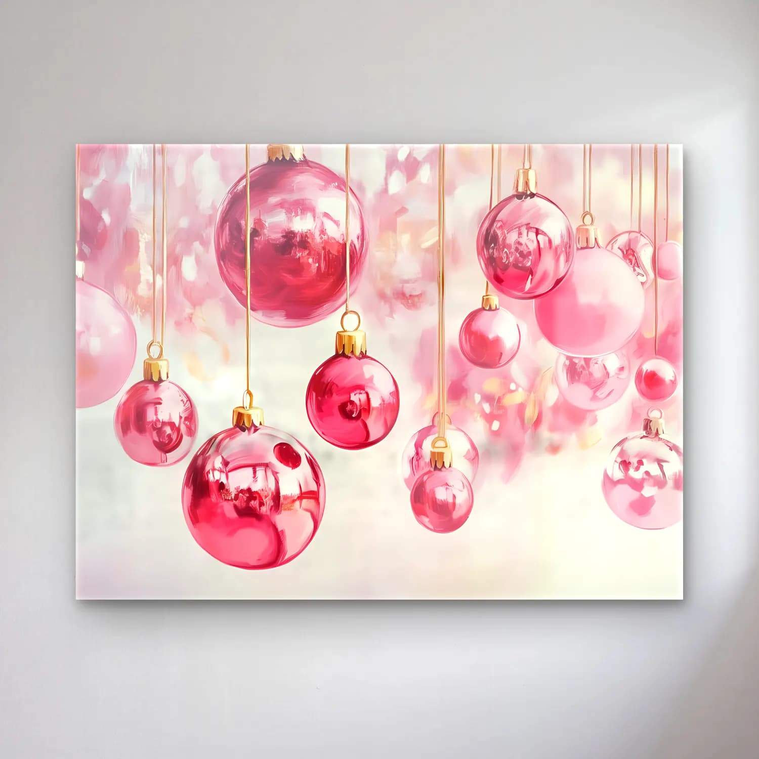 Pastel Yılbaşı Süsleri No. 4 cam tablo — Pastel Yılbaşı Süsleri No. 4 — pastel yılbaşı süsleri