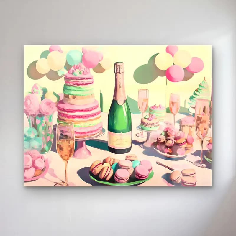 Pastel Tatlılar No. 4 cam tablo — Pastel Tatlılar No. 4 — pastel tatlılar