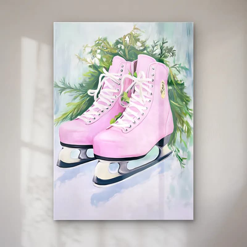 Pastel Yılbaşı Ağacı No. 7 cam tablo — Pastel Yılbaşı Ağacı No. 7 — pastel yılbaşı ağacı