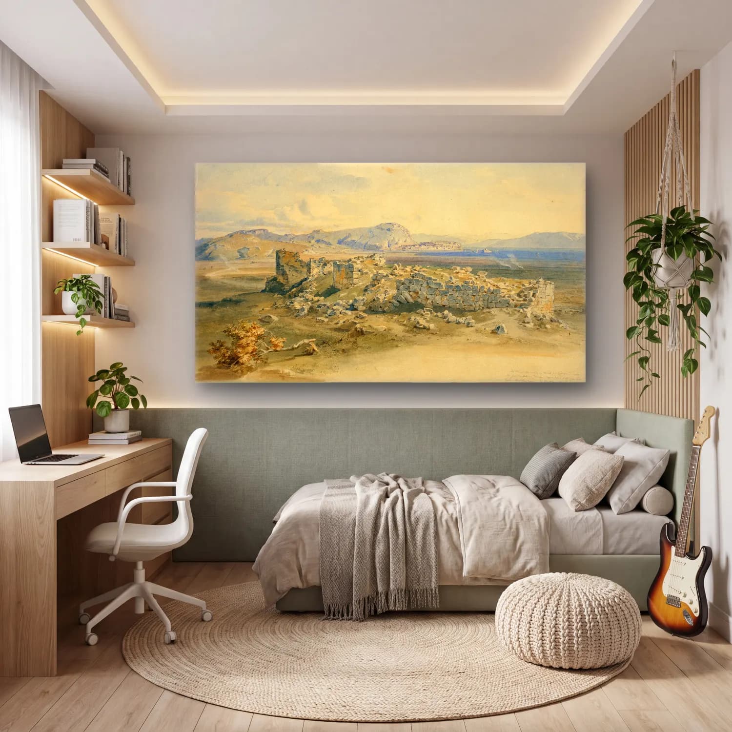 Carl Rottmann – Tiryns cam tablo — genç odasında