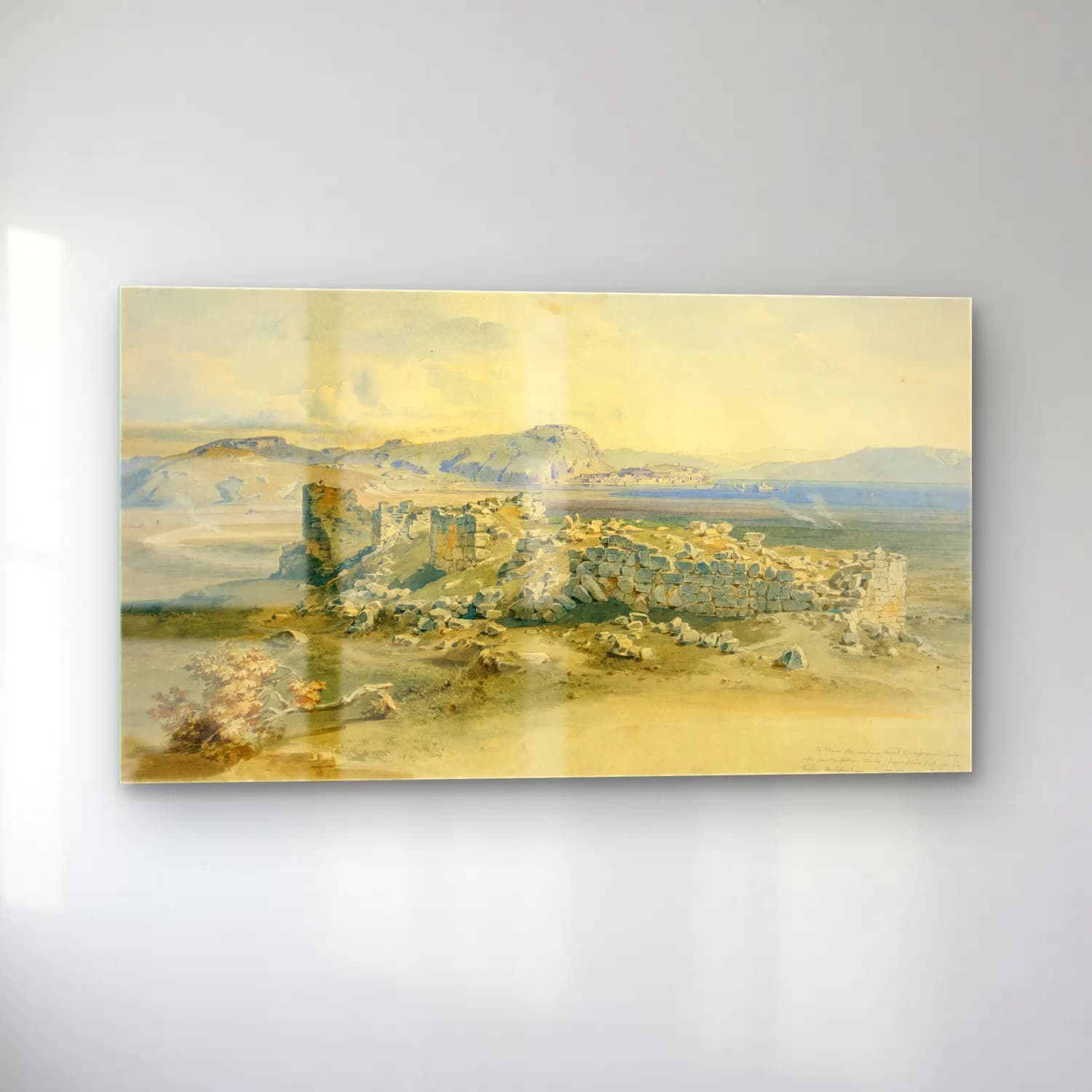 Carl Rottmann – Tiryns cam tablo — sol açıdan görünüm