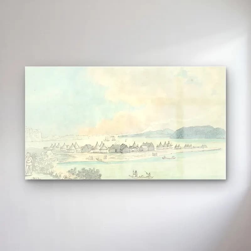 Charles Hamilton Smith – A View of the Town and Harbour of St Peter and St Paul, in… cam tablo — Charles Hamilton Smith – A View of the Town and Harbour of St Peter and St Paul, in… — vintage liman ve tekneler