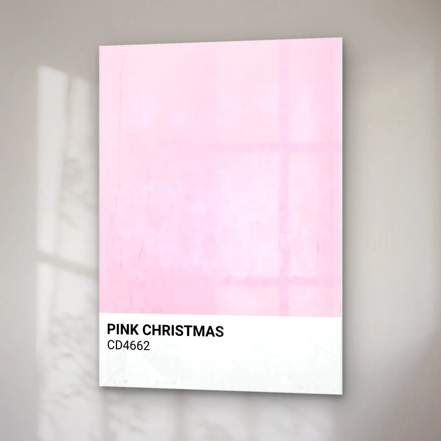 Pastel Yılbaşı Ağacı No. 12 cam tablo — sağ açıdan görünüm