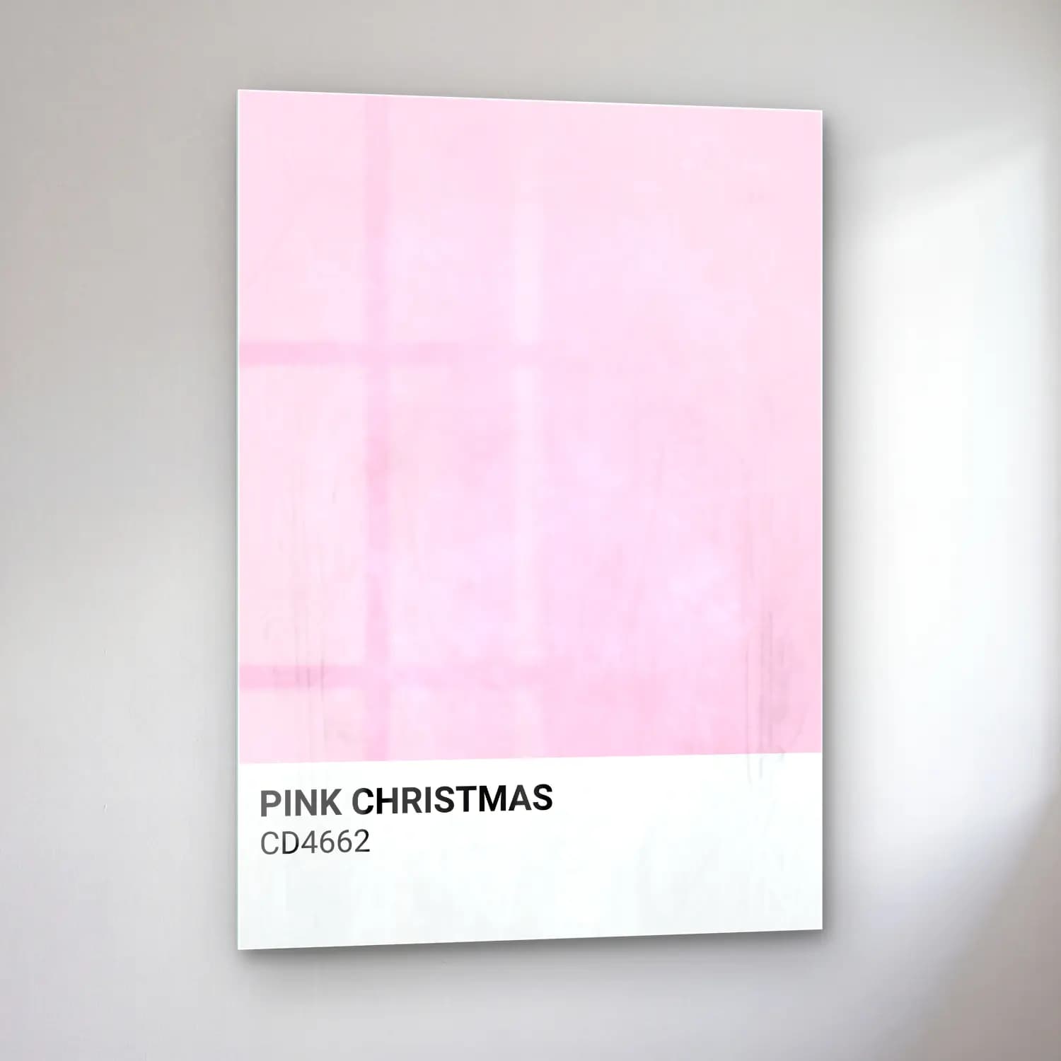Pastel Yılbaşı Ağacı No. 12 cam tablo — sol açıdan görünüm