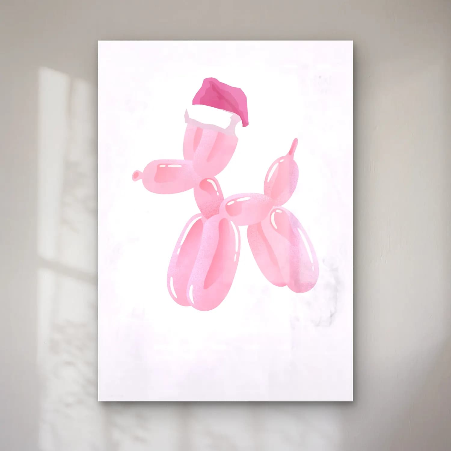 Sevimli İllüstrasyon Noel Baba – Pembe Tonlar cam tablo — Sevimli İllüstrasyon Noel Baba – Pembe Tonlar — sevimli i̇llüstrasyon noel baba