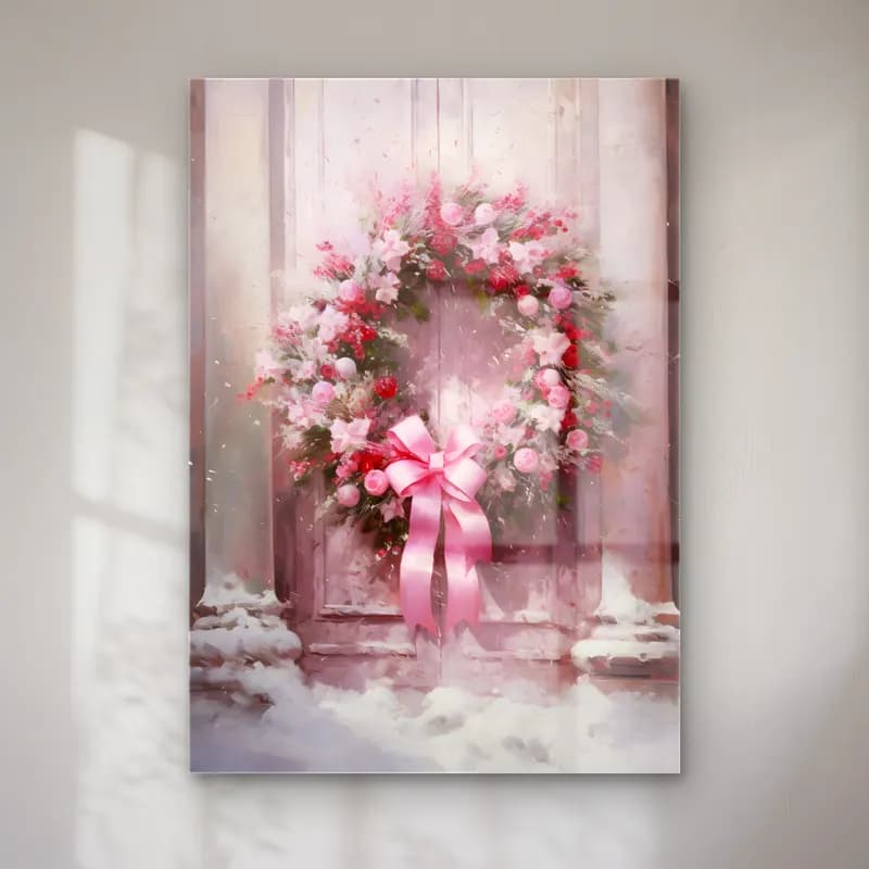 Pastel Çelenk No. 3 cam tablo — Pastel Çelenk No. 3 — pastel çelenk