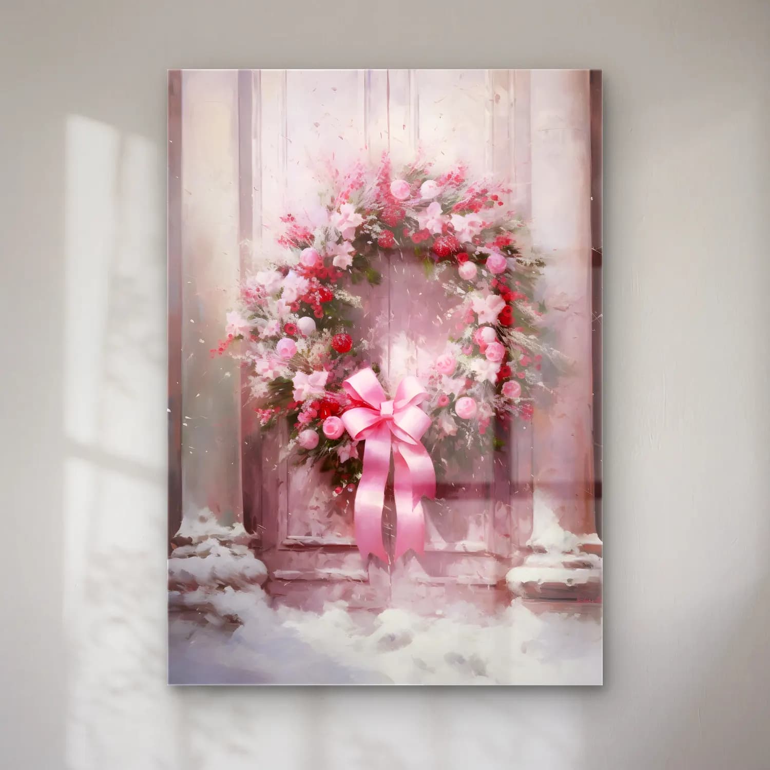 Pastel Çelenk No. 3 cam tablo — Pastel Çelenk No. 3 — pastel çelenk