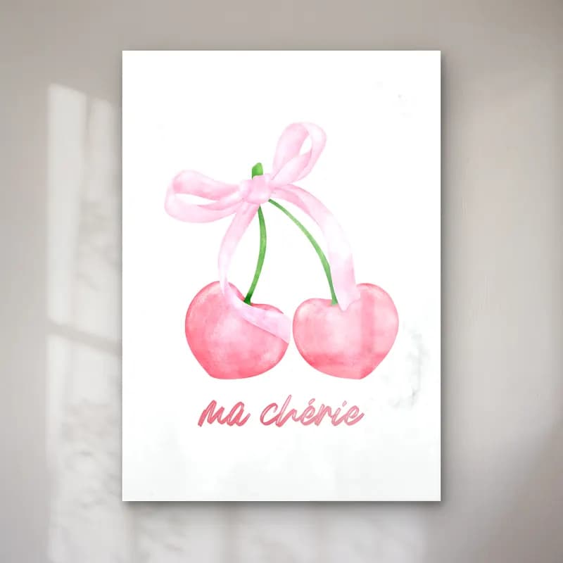 Pastel Kirazlar No. 3 cam tablo — Pastel Kirazlar No. 3 — pastel kirazlar