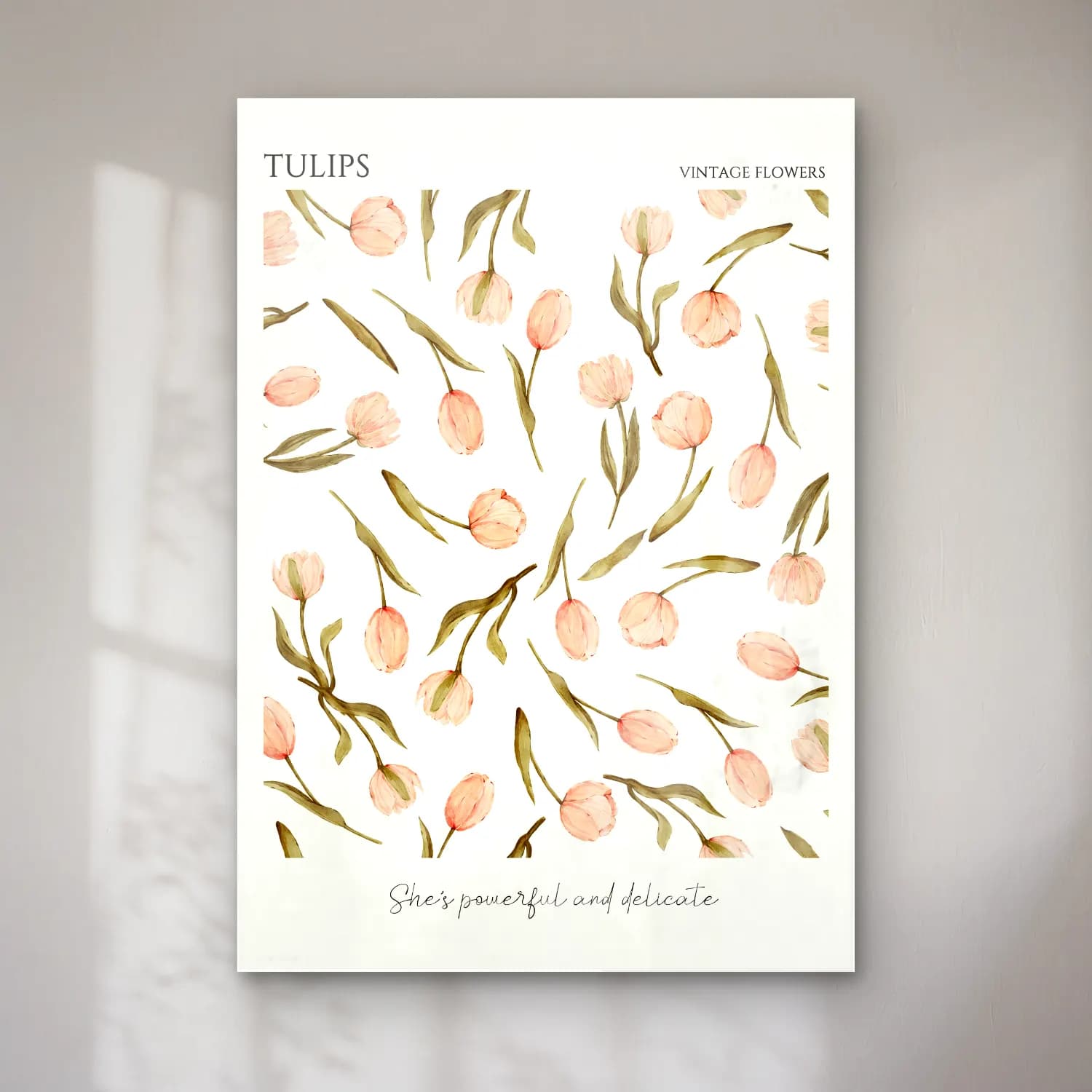 Pastel Laleler No. 4 cam tablo — Pastel Laleler No. 4 — pastel laleler