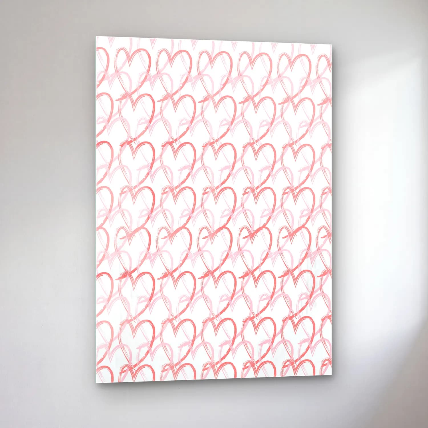 Pastel Dama Deseni No. 5 cam tablo — sol açıdan görünüm