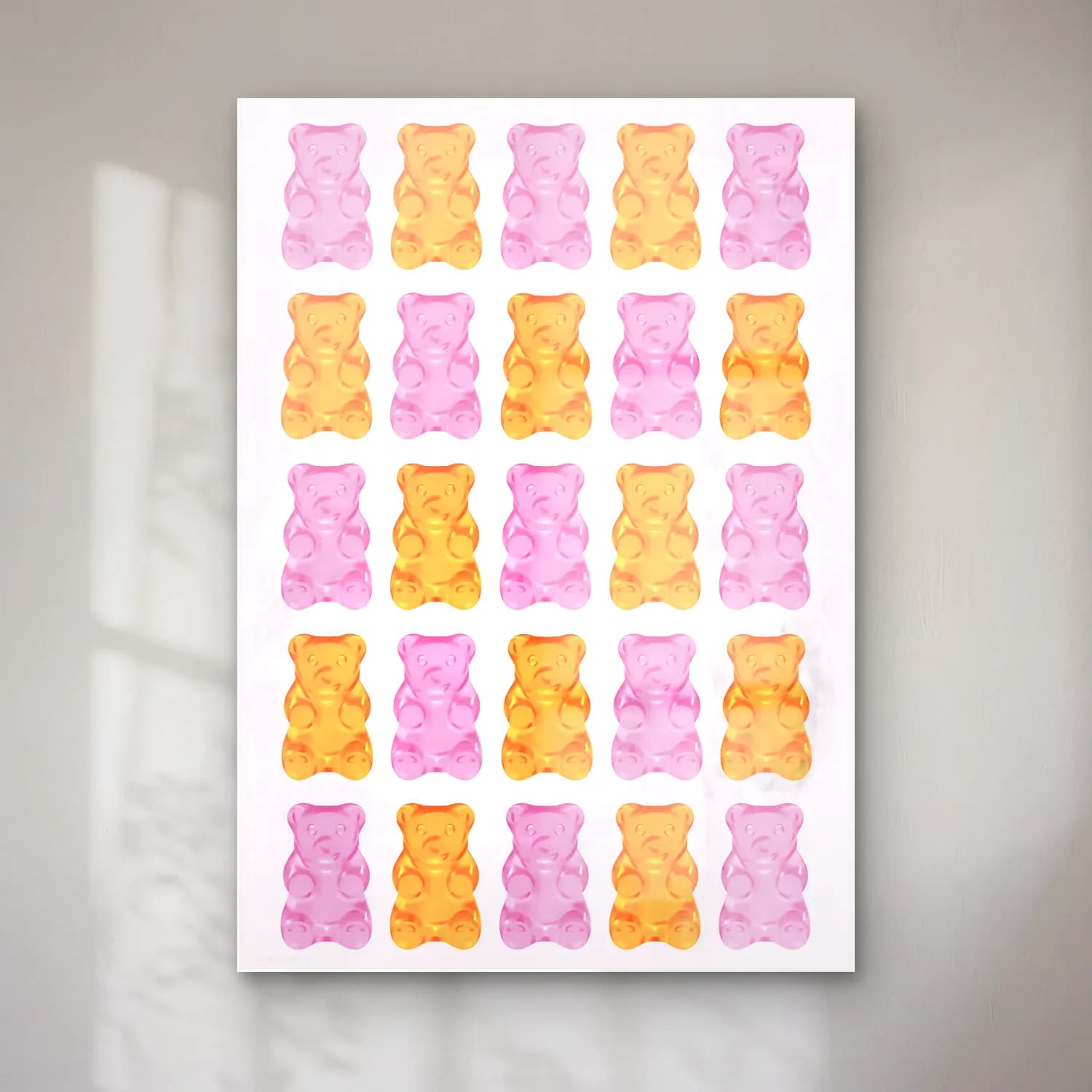 Pastel Oyuncak Ayı No. 3 cam tablo — Pastel Oyuncak Ayı No. 3 — pastel oyuncak ayı