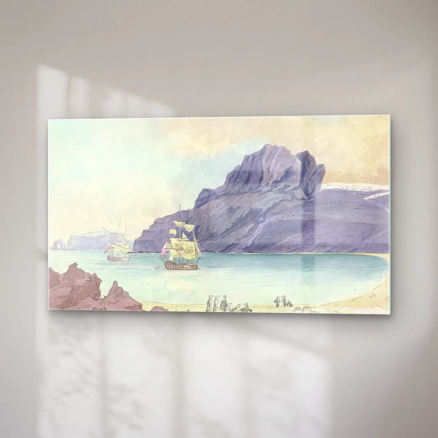 Charles Hamilton Smith – Christmas Harbour, Kerguelen Land cam tablo — sağ açıdan görünüm