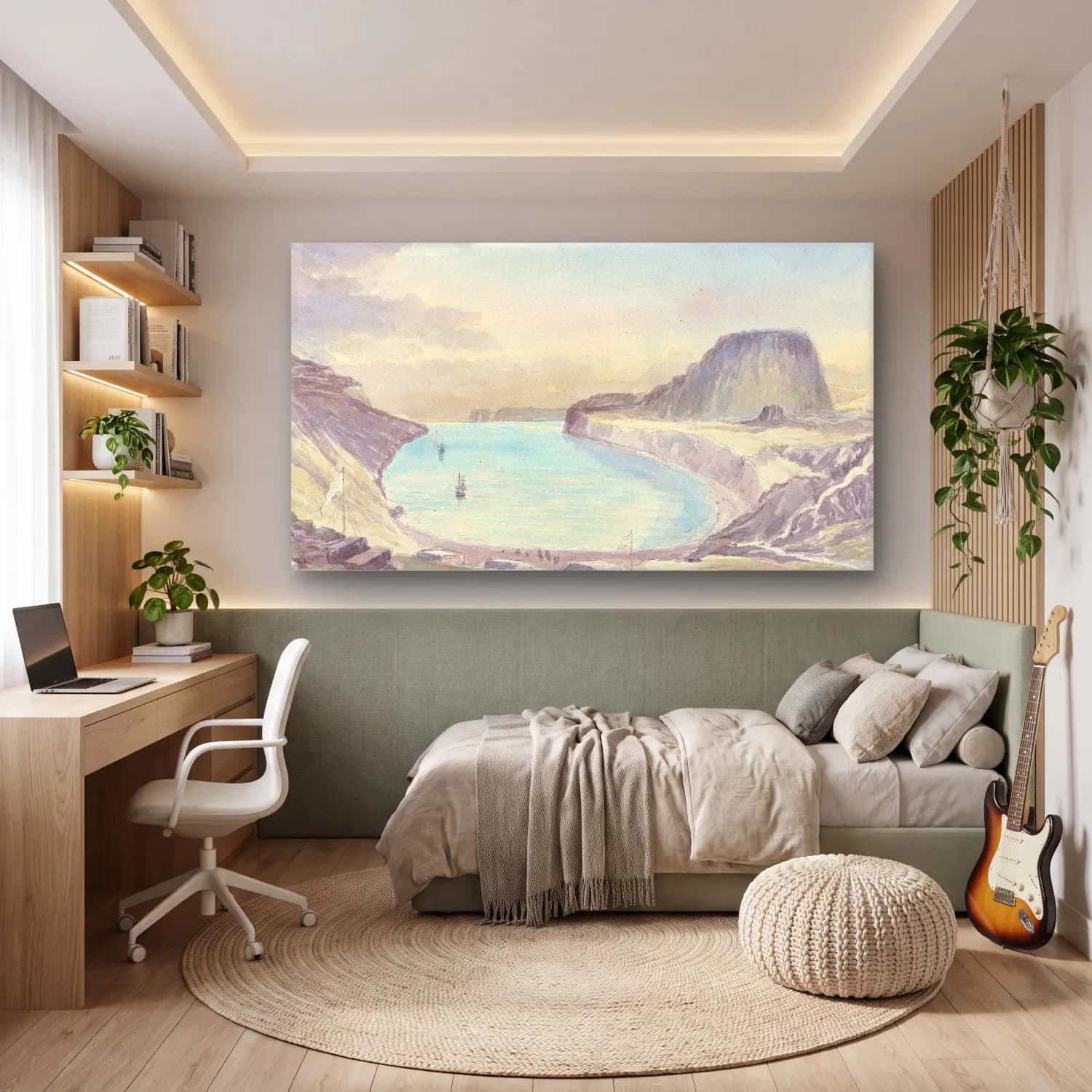Charles Hamilton Smith – Christmas Harbour, Kerguelen’s Land cam tablo — genç odasında
