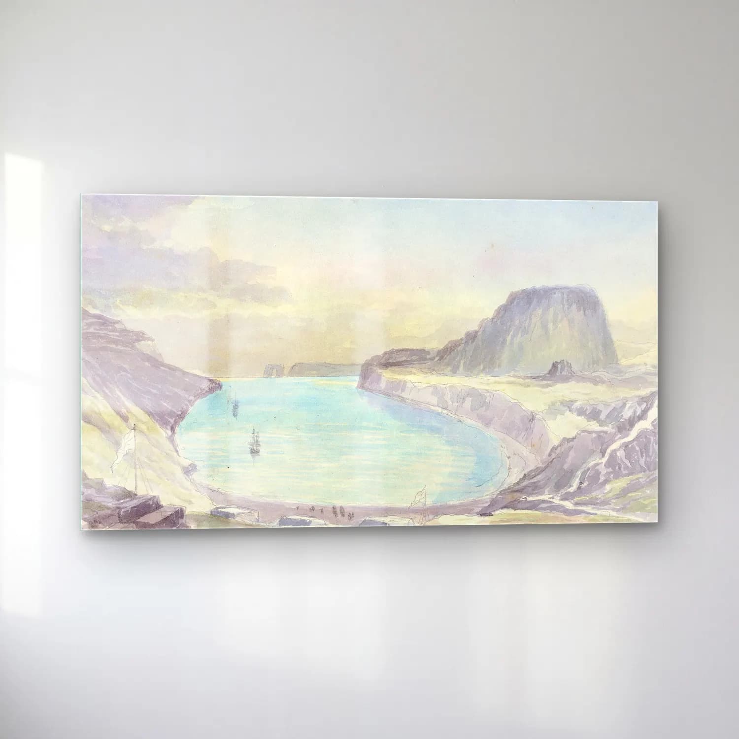 Charles Hamilton Smith – Christmas Harbour, Kerguelen’s Land cam tablo — sol açıdan görünüm