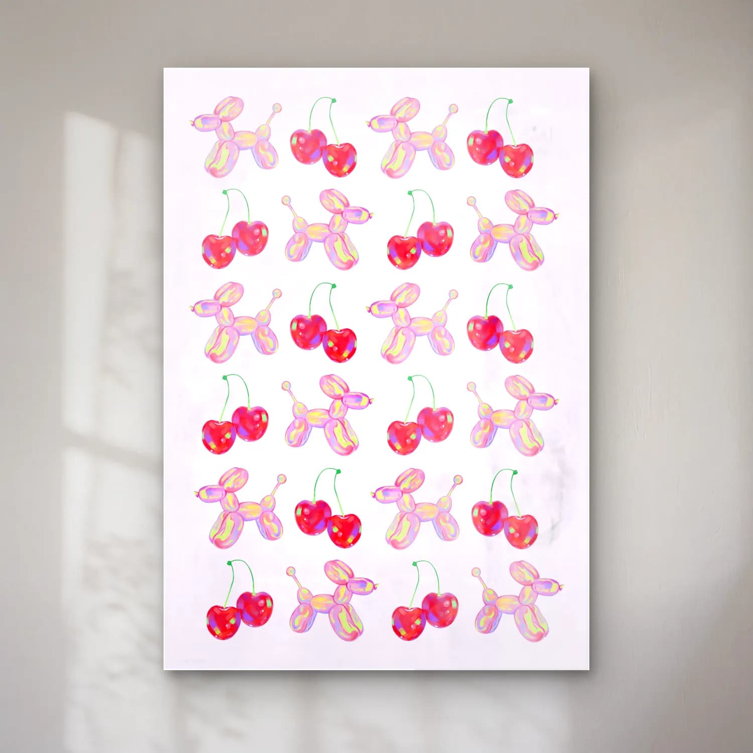 Pastel Kirazlar No. 5 cam tablo — Pastel Kirazlar No. 5 — pastel kirazlar