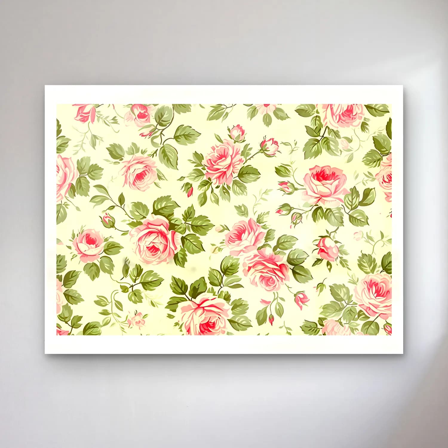 Pastel Çiçek Deseni No. 47 cam tablo — Pastel Çiçek Deseni No. 47 — pastel çiçek deseni