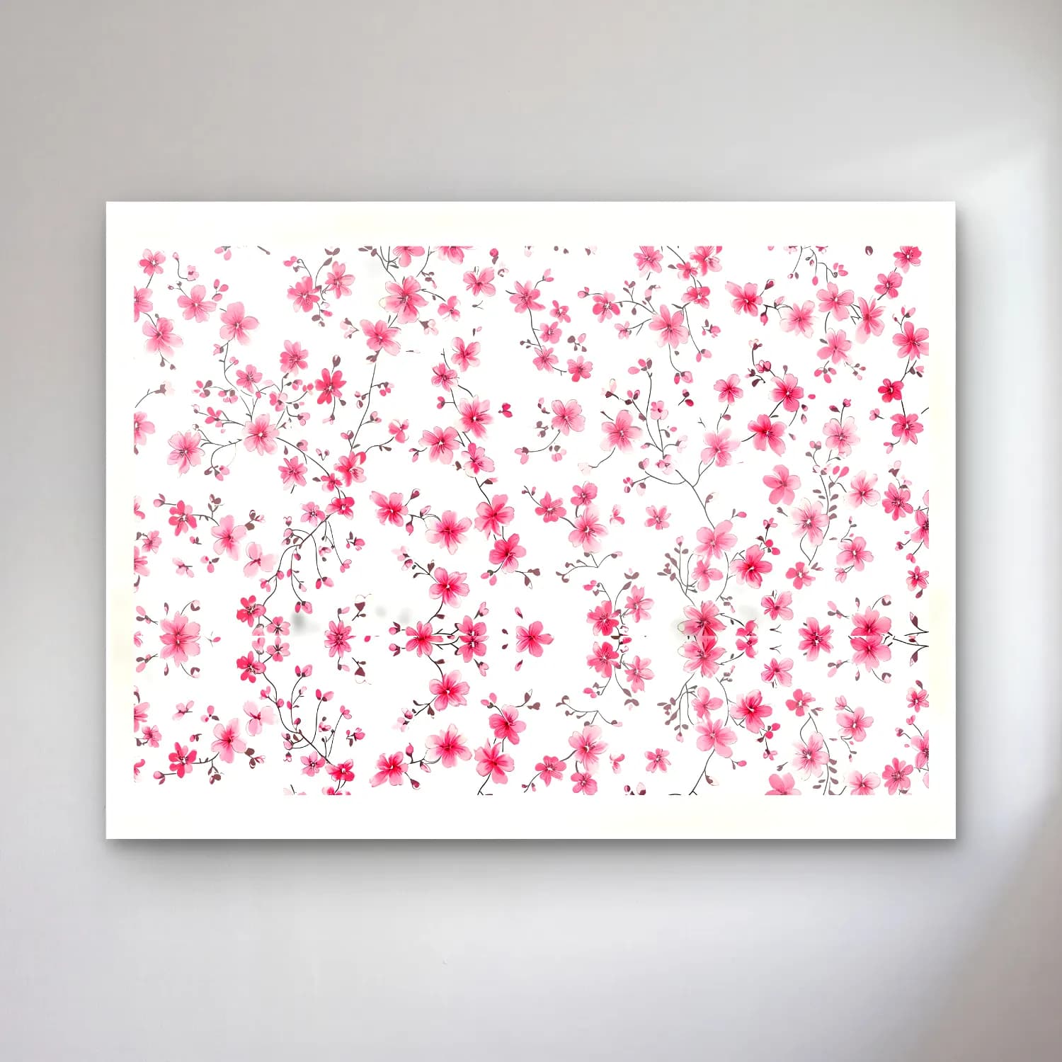 Pastel Çiçek Deseni No. 49 cam tablo — Pastel Çiçek Deseni No. 49 — pastel çiçek deseni