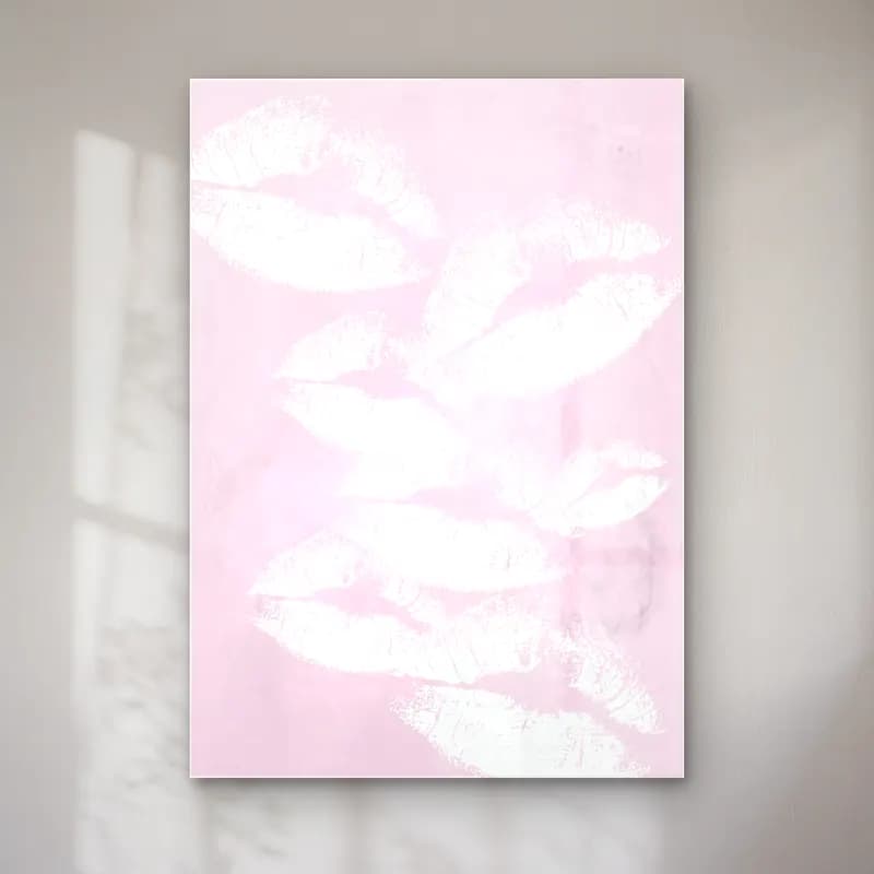 Pastel Çiçek Deseni No. 51 cam tablo — Pastel Çiçek Deseni No. 51 — pastel çiçek deseni