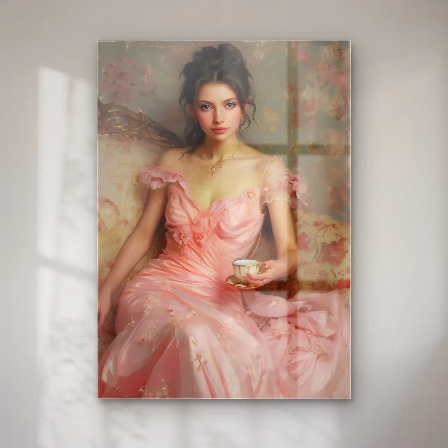 Pastel Çay Fincanı No. 3 cam tablo — Pastel Çay Fincanı No. 3 — pastel çay fincanı