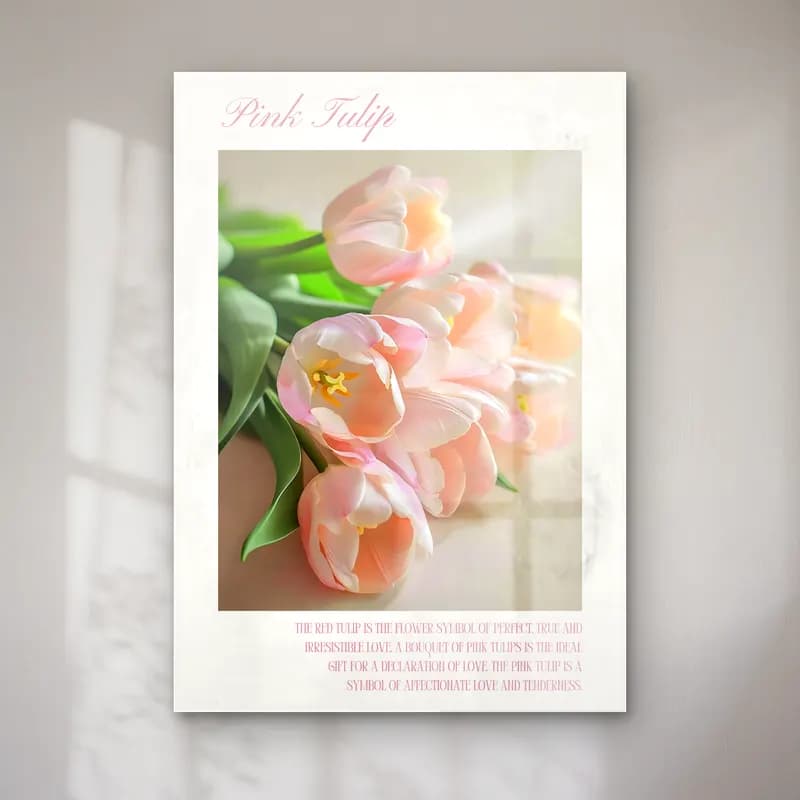 Pastel Laleler No. 6 cam tablo — Pastel Laleler No. 6 — pastel laleler