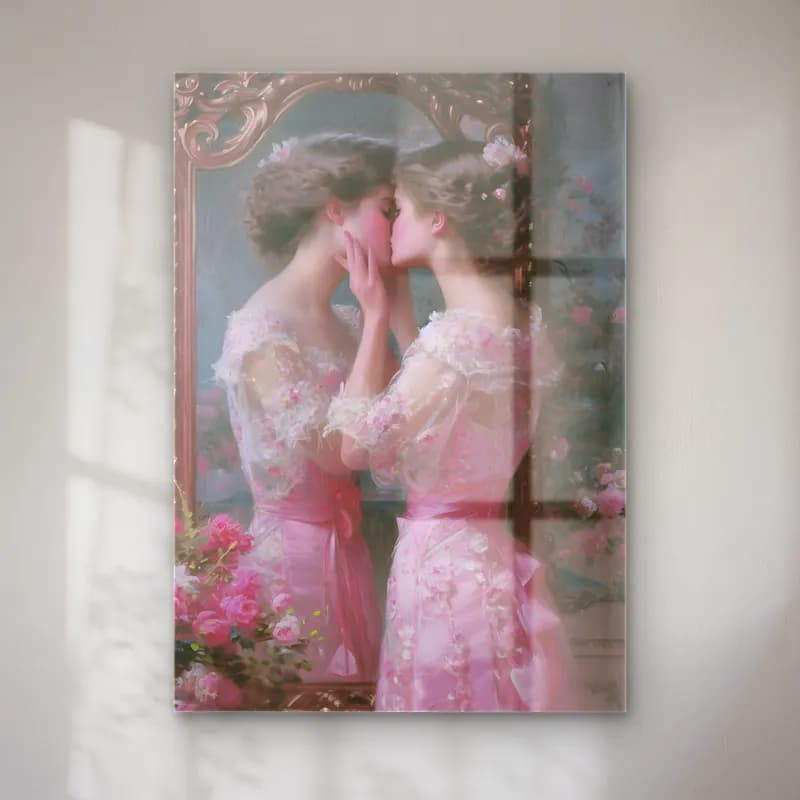 Pastel Aşıklar No. 18 cam tablo — Pastel Aşıklar No. 18 — pastel aşıklar