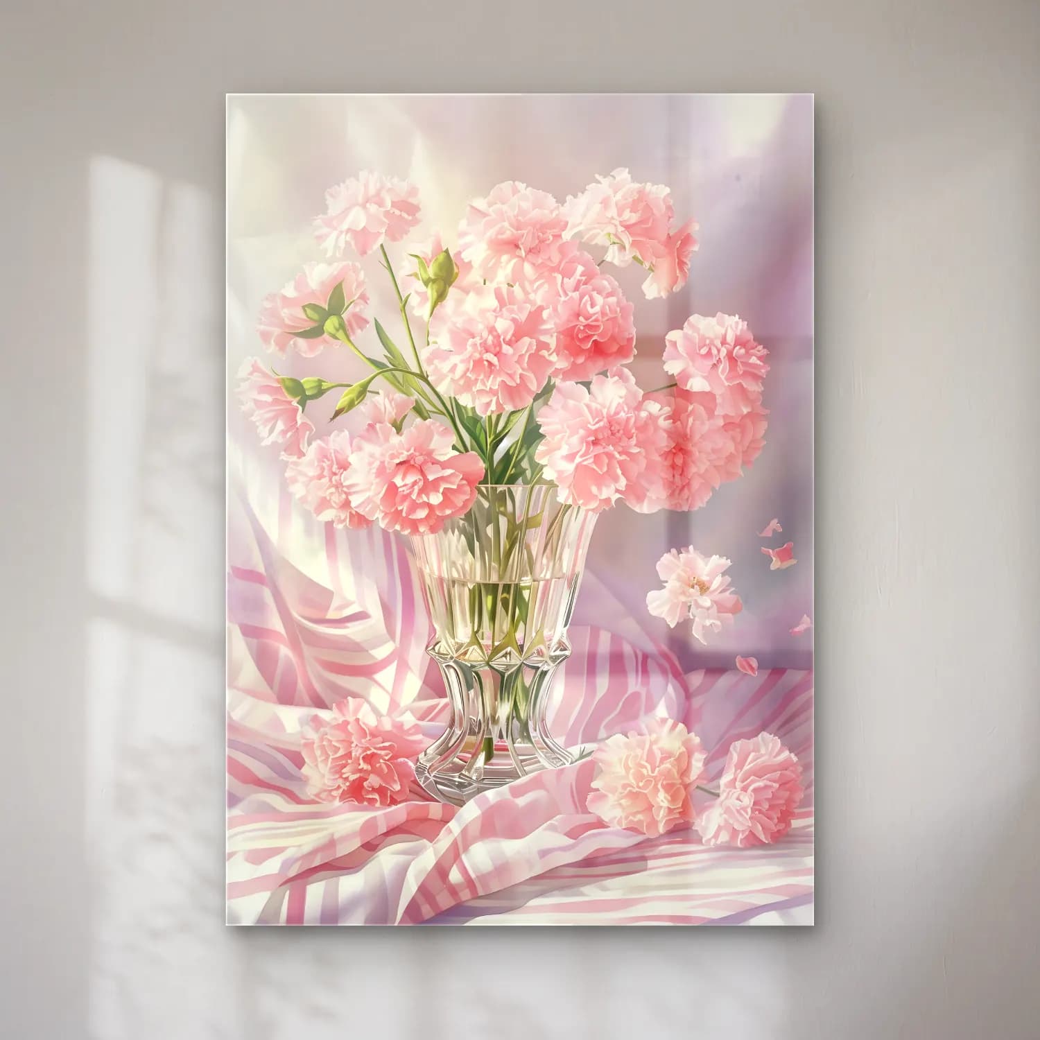Pastel Vazoda Çiçek Buketi No. 4 cam tablo — Pastel Vazoda Çiçek Buketi No. 4 — pastel vazoda çiçek buketi