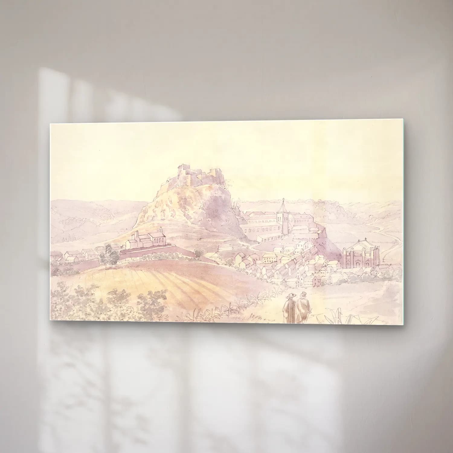 Charles Hamilton Smith – Irun River between Lumbier and Sanguesa, Navarre cam tablo — sağ açıdan görünüm
