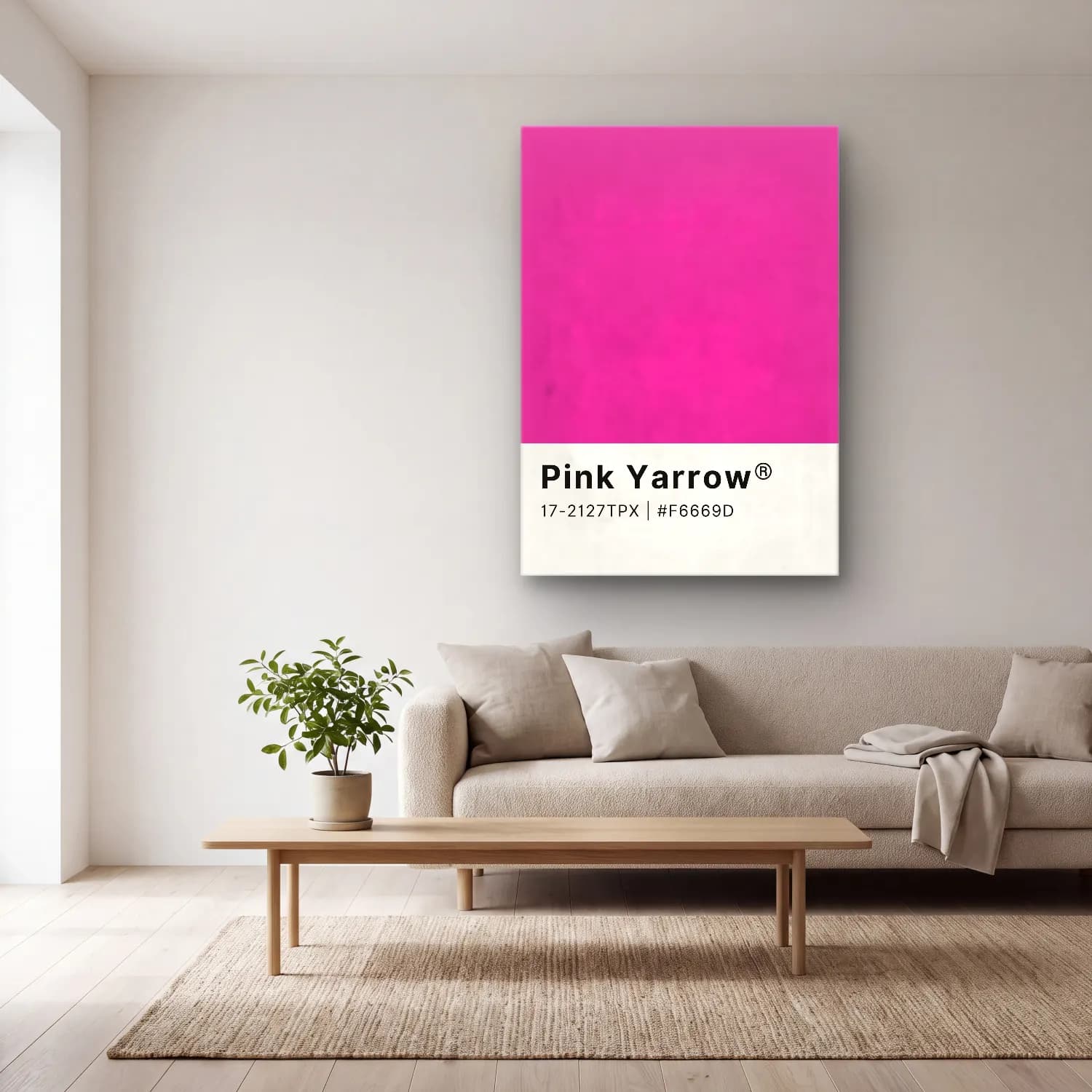 Pastel Pembe Şakayıklar No. 5 cam tablo — açık renk salonda
