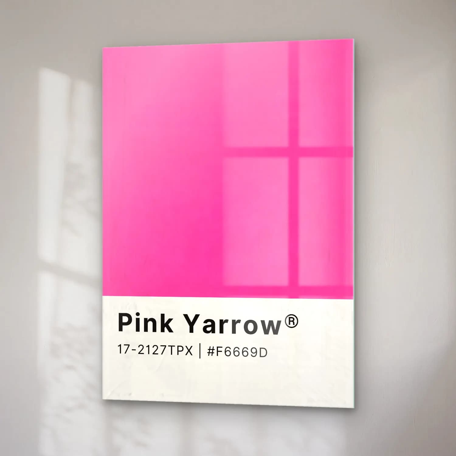 Pastel Pembe Şakayıklar No. 5 cam tablo — sağ açıdan görünüm