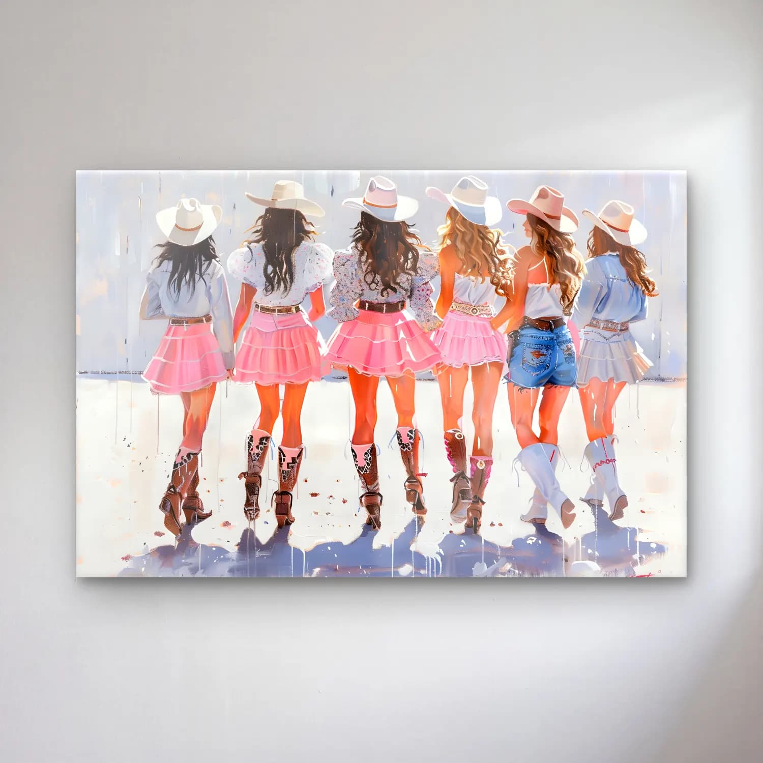 Pastel Dansçılar No. 2 cam tablo — Pastel Dansçılar No. 2 — pastel dansçılar