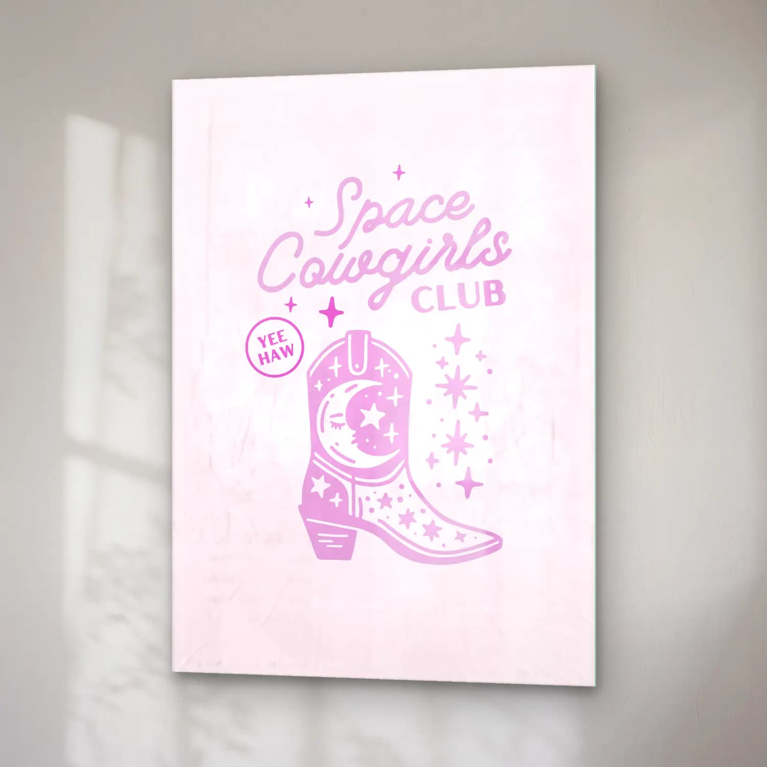 Pastel Topuklu Ayakkabı ve Çanta No. 5 cam tablo — sağ açıdan görünüm