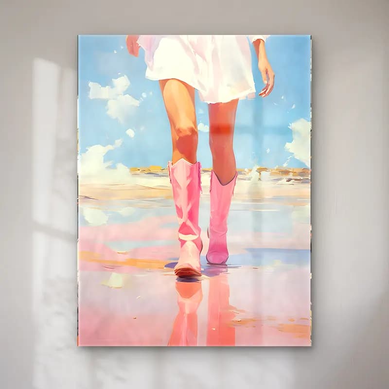 Pastel Moda İllüstrasyonu No. 11 cam tablo — Pastel Moda İllüstrasyonu No. 11 — pastel moda i̇llüstrasyonu
